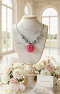 Collier Pâte Fimo, Acrylique & Fleurs en Résine | NACRELUNE nacrelune.com collier