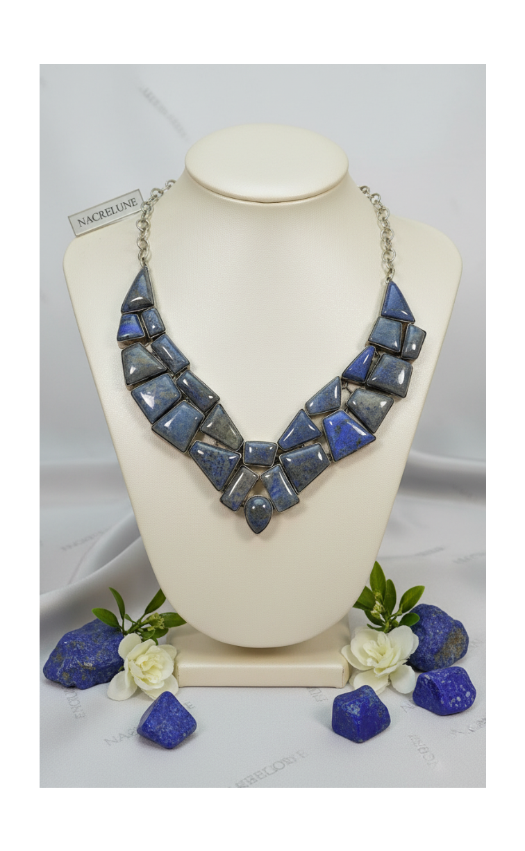 925 silver and lapis lazuli necklace