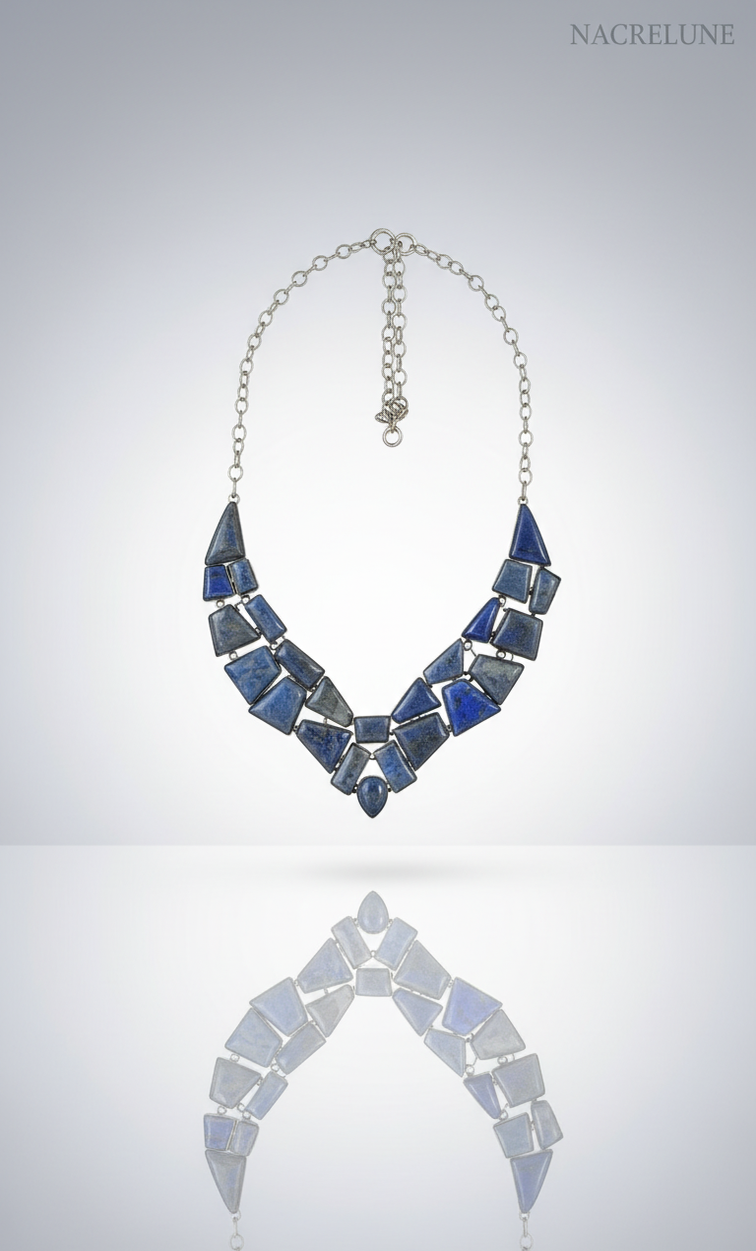 925 silver and lapis lazuli necklace