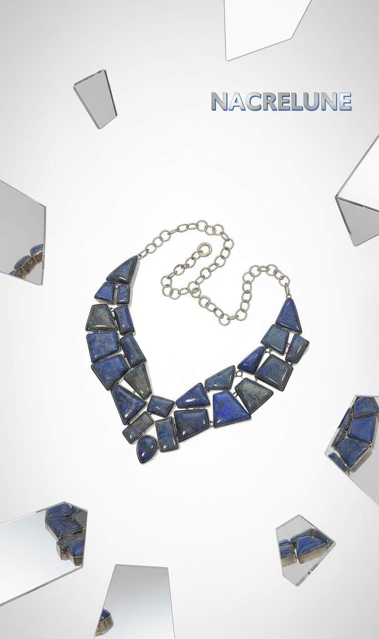 925 silver and lapis lazuli necklace