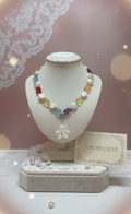 Collier Perles de Nacre & Strass avec Pendentif Ourson | NACRELUNE nacrelune.com collier