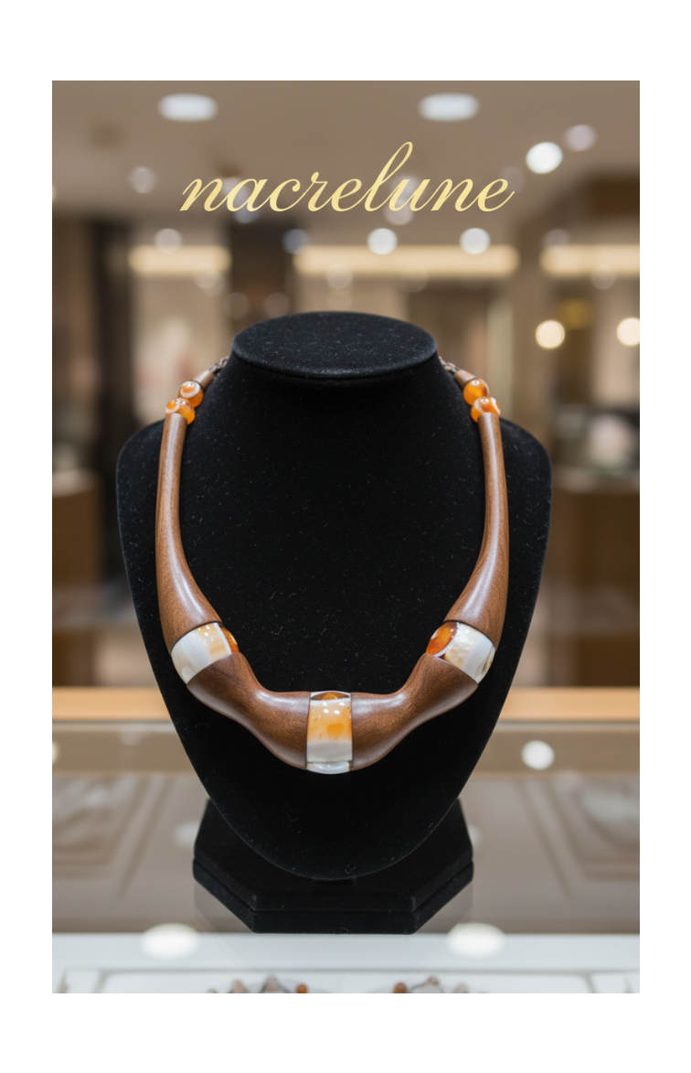 👑Collier Nature en bois