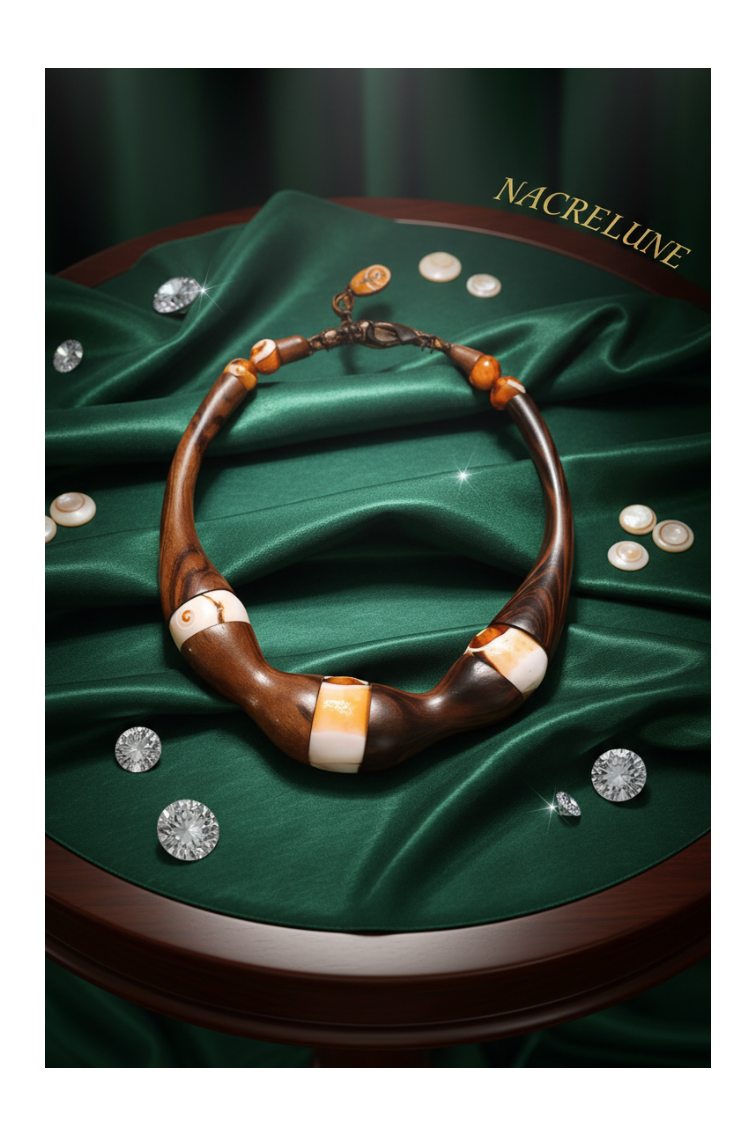 👑Collier Nature en bois