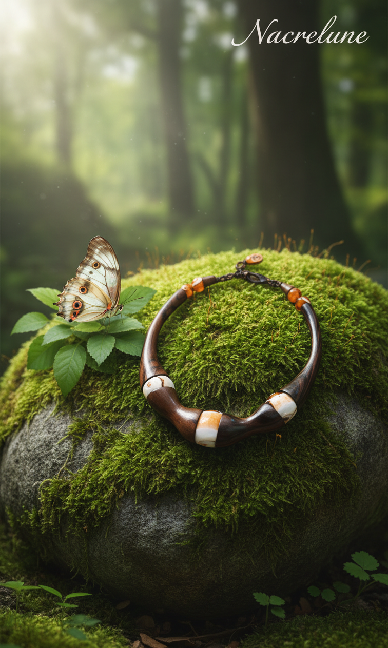 👑Collier Nature en bois