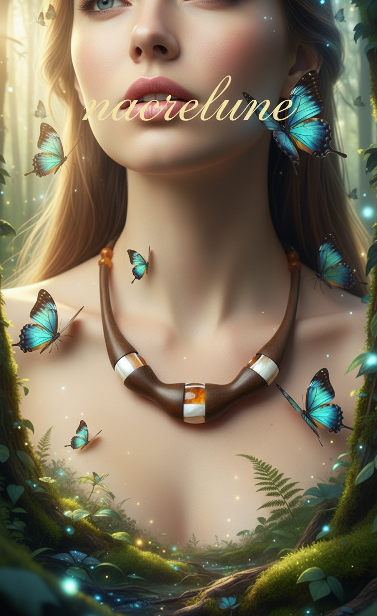 👑Collier Nature en bois