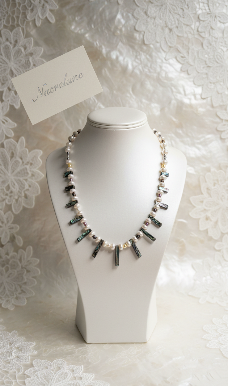 Collier de Perles de Nacre | NACRELUNE nacrelune.com collier