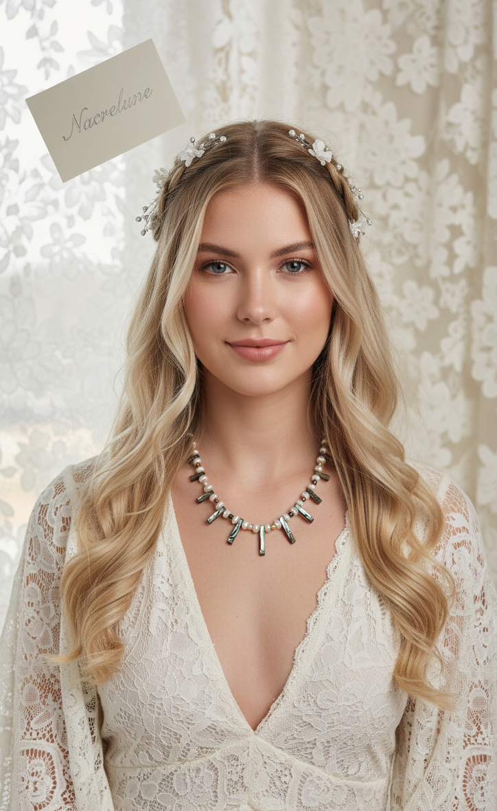 Collier de Perles de Nacre | NACRELUNE nacrelune.com collier