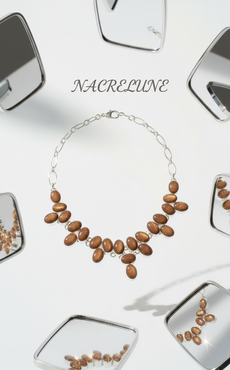 Collier Argent 925 & Pierres de Soleil – Pierre de Joie & Vitalité | NACRELUNE nacrelune.com collier