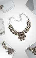 Collier Argent 925 & Quartz Fumés Taillés – Pierre d'Ancrage | NACRELUNE nacrelune.com collier