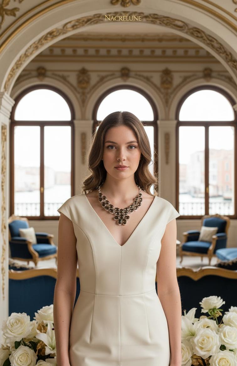 Collier Argent 925 & Quartz Fumés Taillés – Pierre d'Ancrage | NACRELUNE nacrelune.com collier