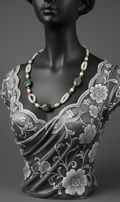 Collier Perles de Culture & Rubis Zoïsites Polis | NACRELUNE nacrelune.com collier