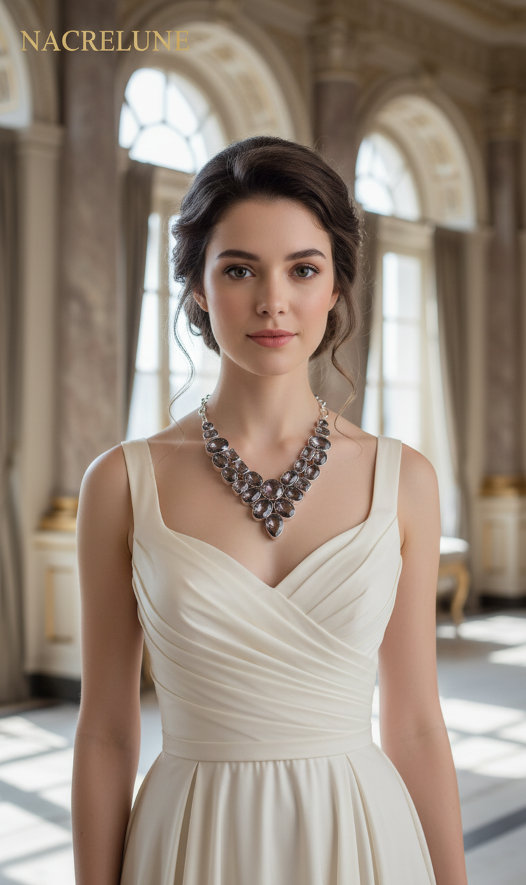 Collier Argent 925 & Topazes Mystiques – Éclat Iridescent | NACRELUNE