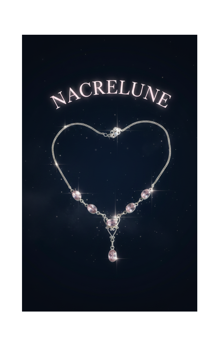 Collier Argent 925 & Topazes Roses – Pierre Naturelle | NACRELUNE