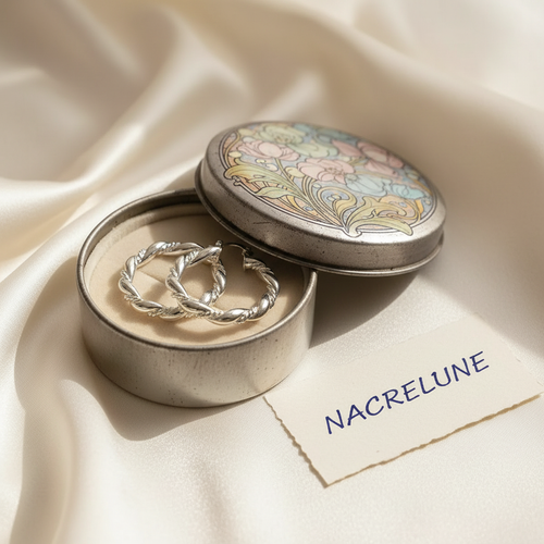 Créoles boîte vintage