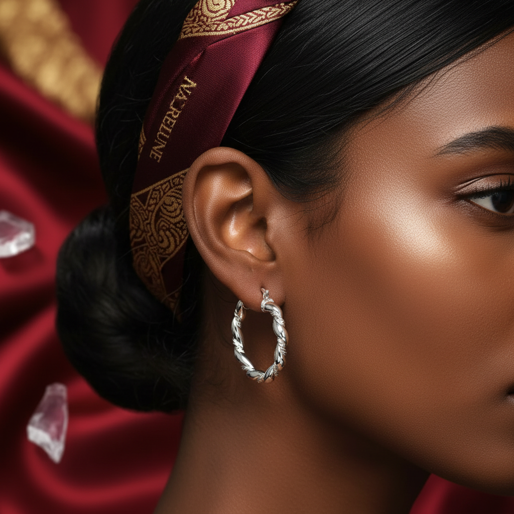 Créoles close-up éditorial