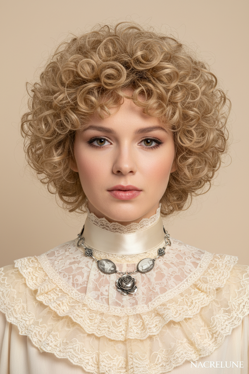 Collier Camées sur Ruban Satin, Dentelle et Vintage Édouardien nacrelune.com collier