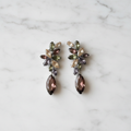 Grandes boucles d'oreille zirconia multicolores nacrelune.com boucles d'oreille
