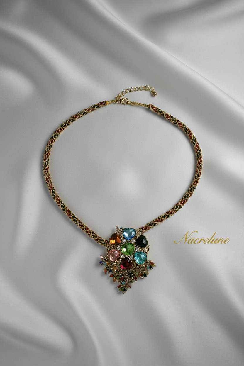 Parure fantaisie de style hindou nacrelune.com parure