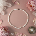 Collier perles de culture – Blanc, Noir ou Rose saumon | NACRELUNE Blanc nacrelune.com collier