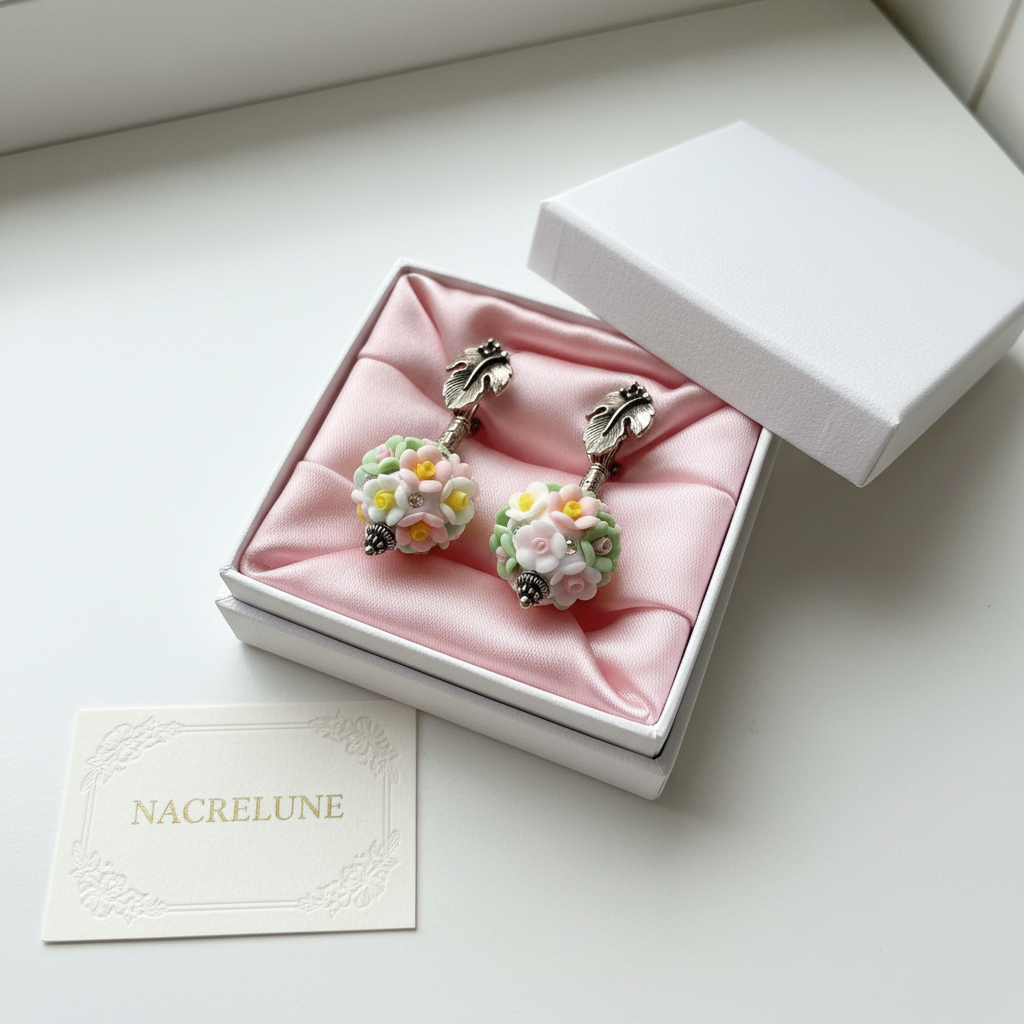 Fleuries écrin blanc rose