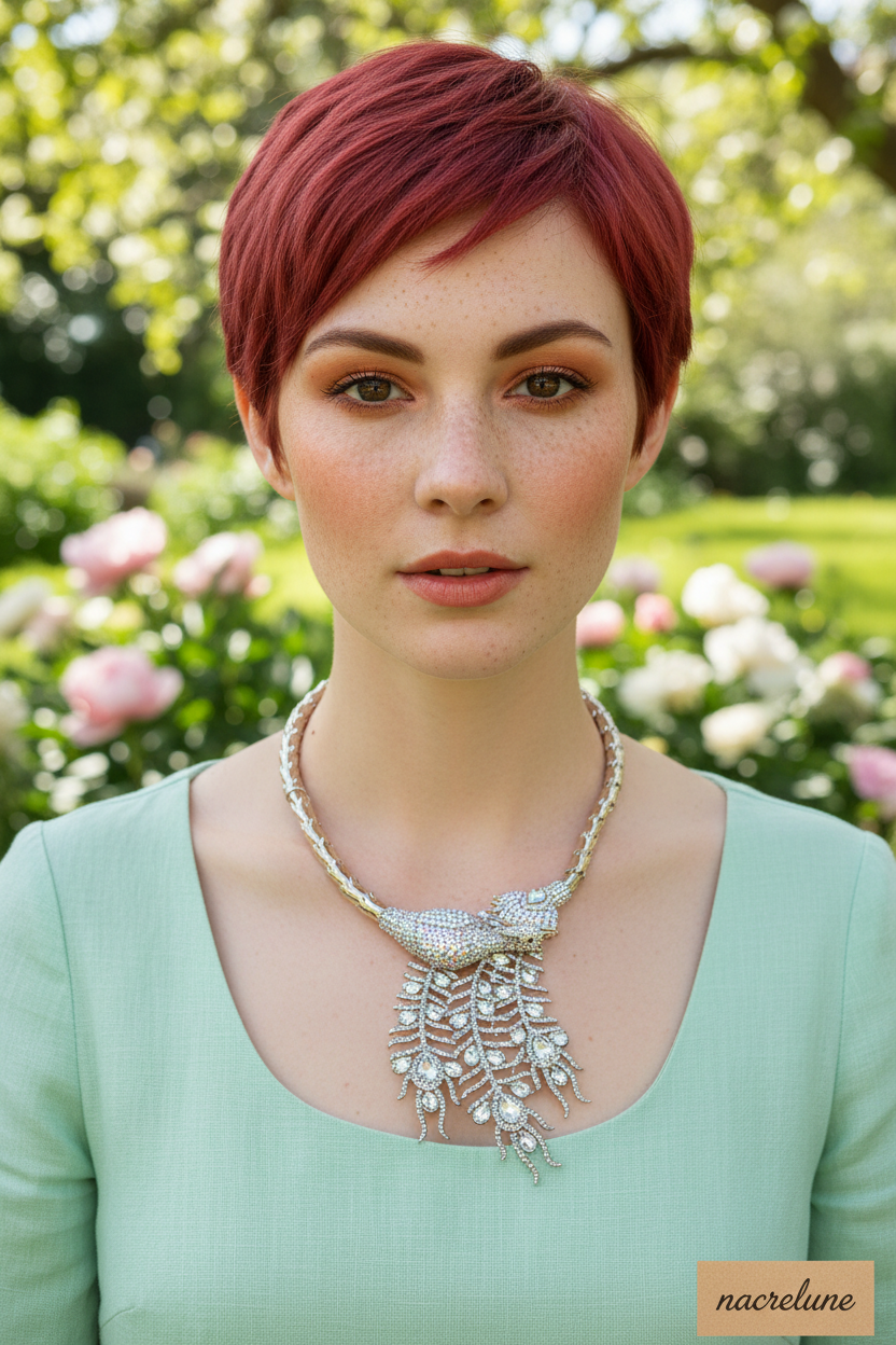 Collier strass couleur aurore boréale représentant un paon monté sur métal argenté nacrelune.com collier