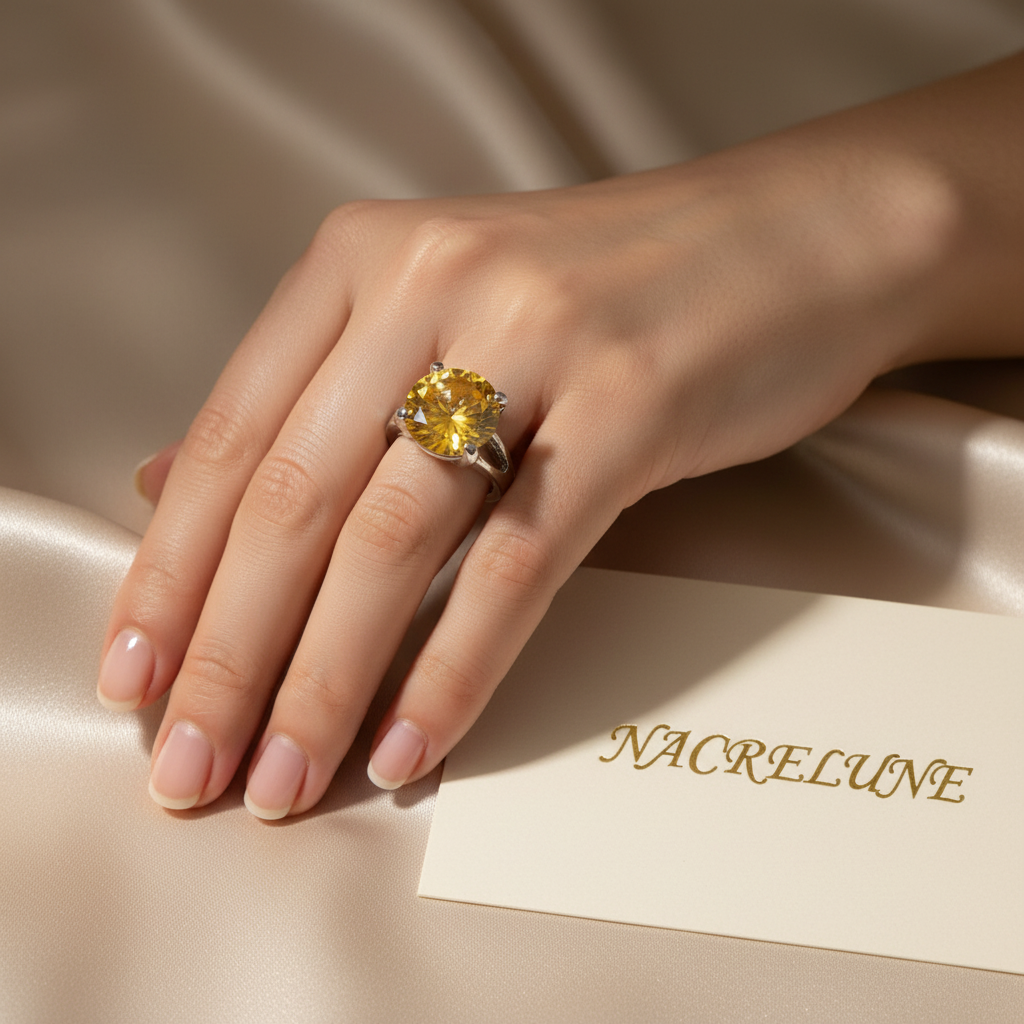 Bague zirconia imitation pierres précieuses, choisissez votre taille et couleur nacrelune.com Bague