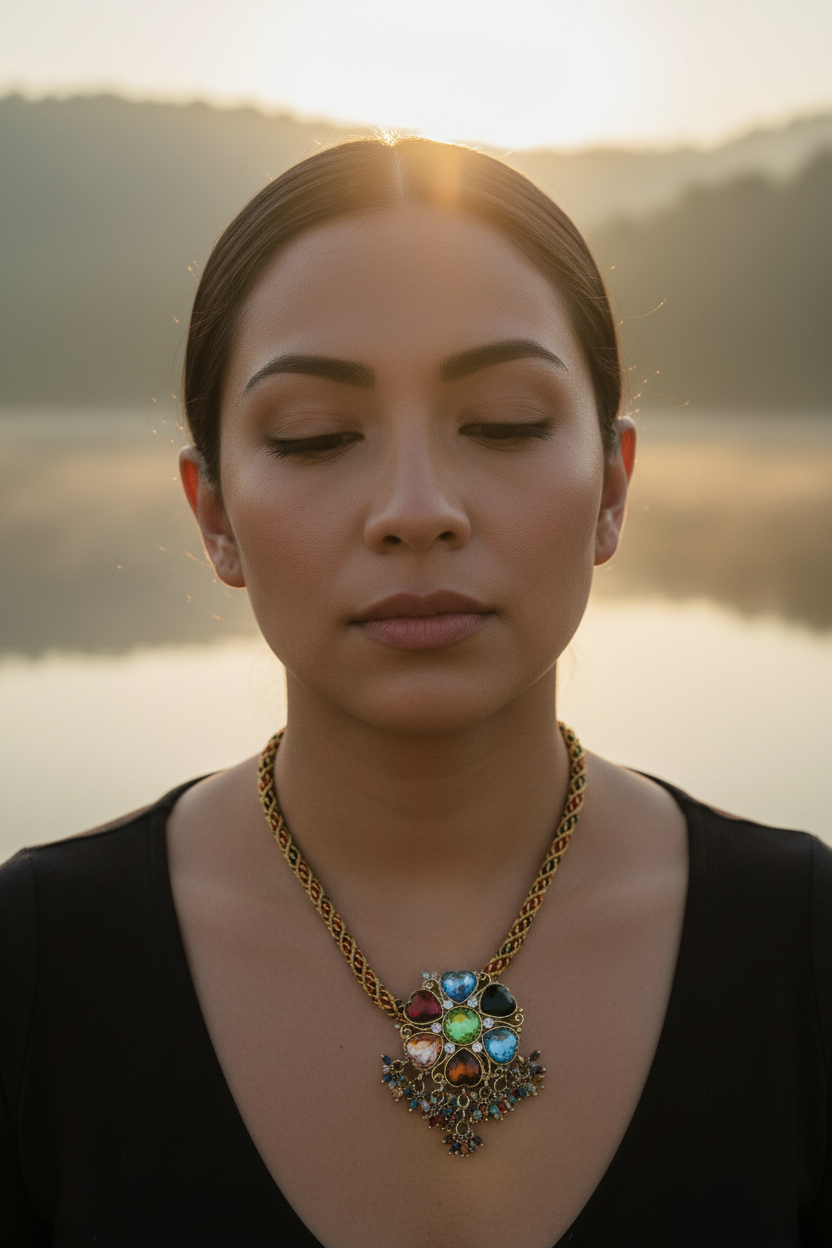 Gros plan yoga au lac