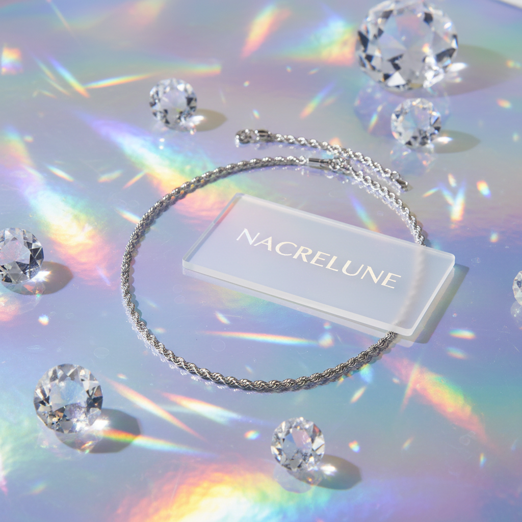 Collier argent véritable nacrelune.com collier