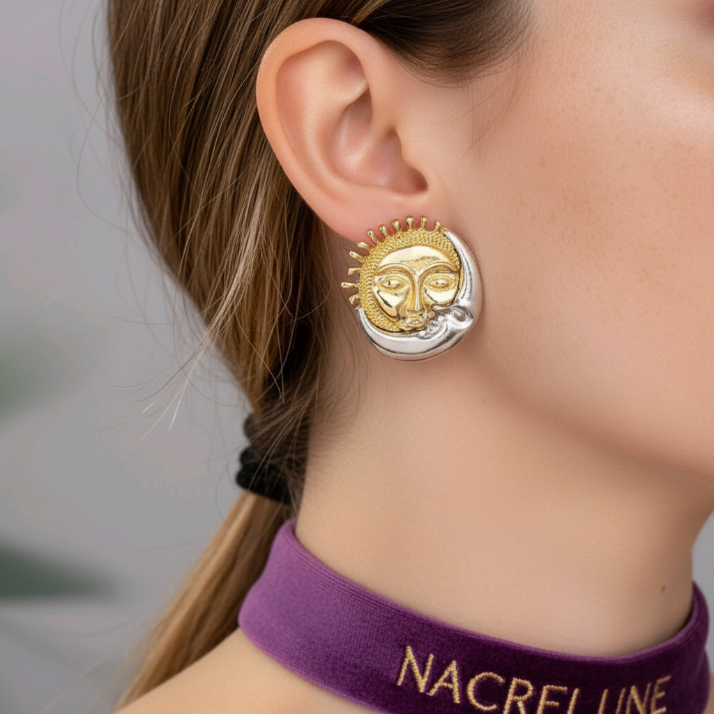 Lune soleil châtain witchy