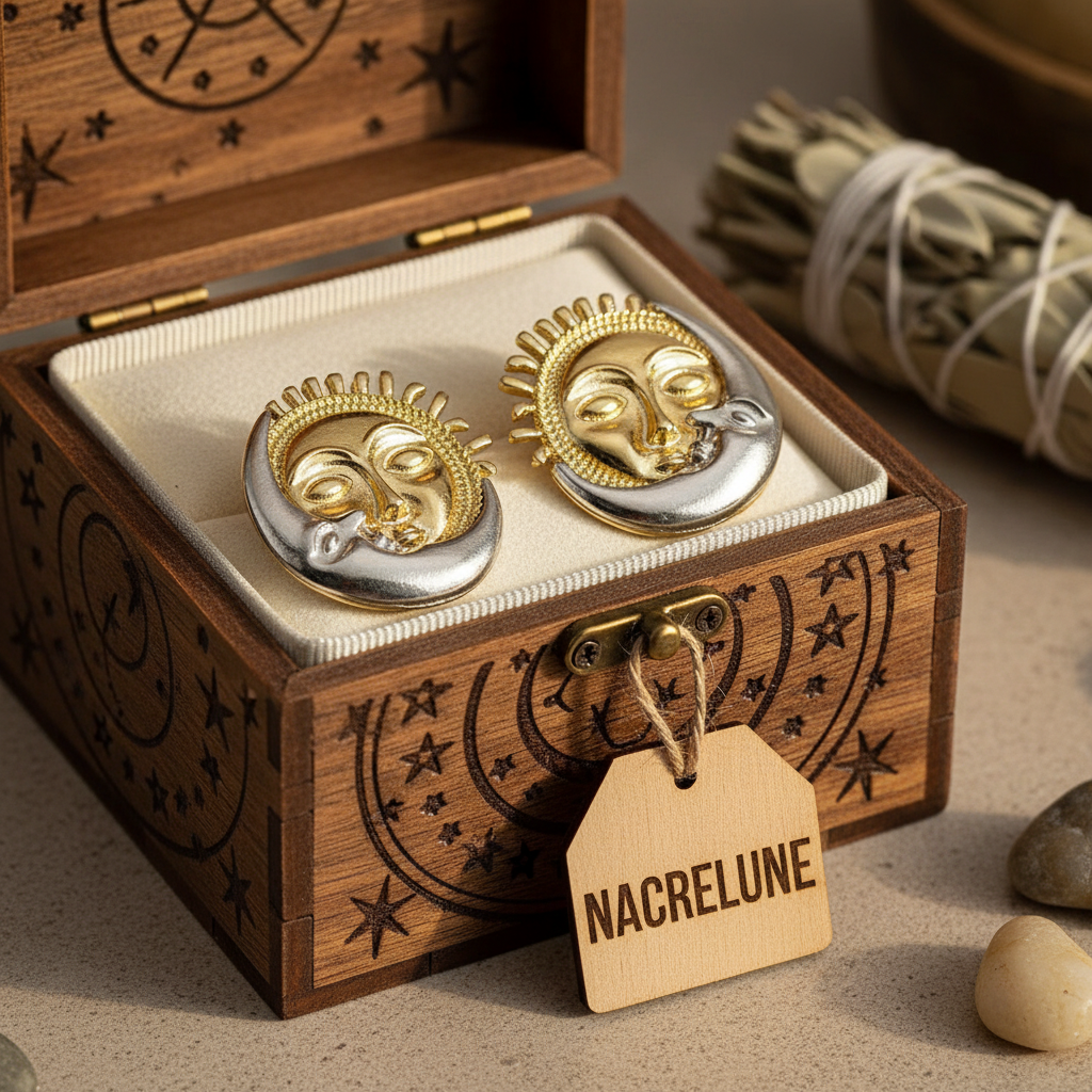 Lune soleil coffret bois