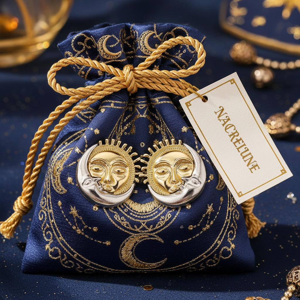 Lune soleil pochette soie