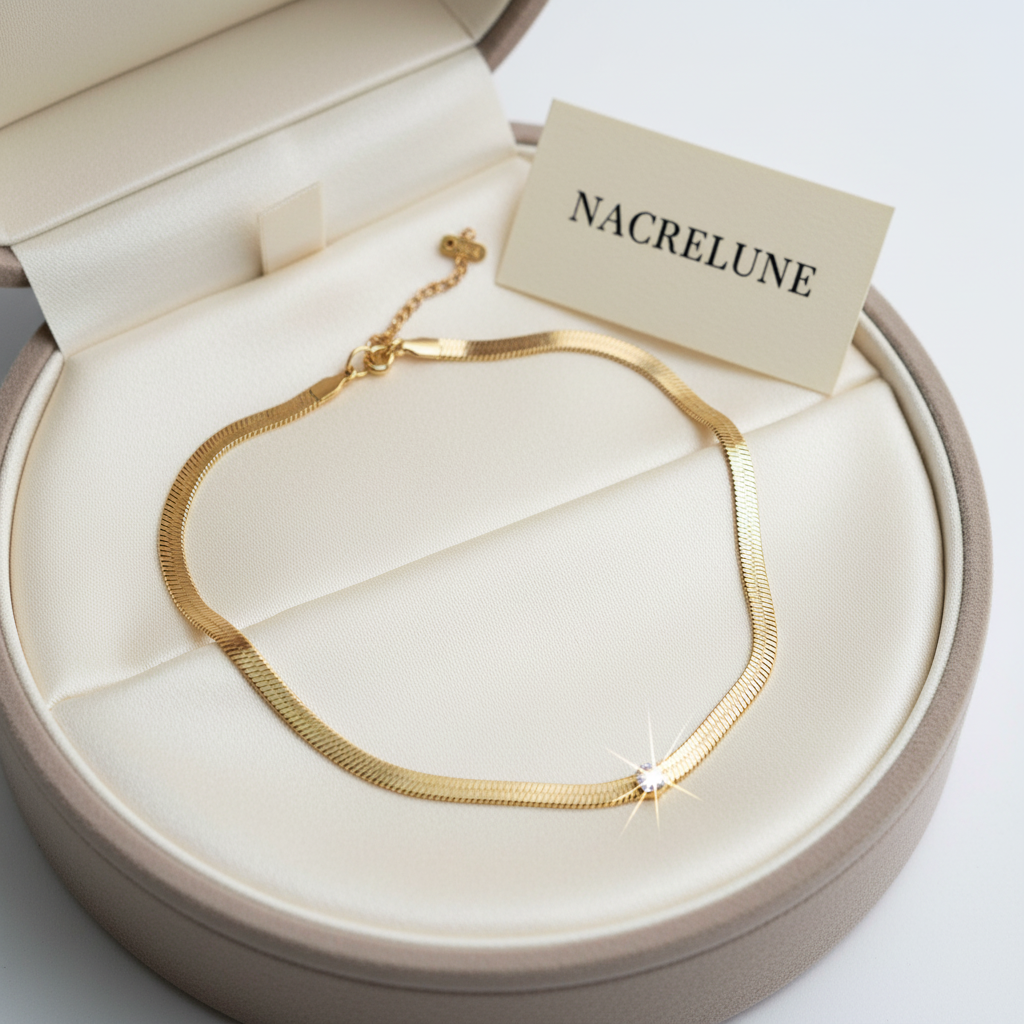 Collier Plaqué Or & Zirconia – Éclat Diamant NACRELUNE collier
