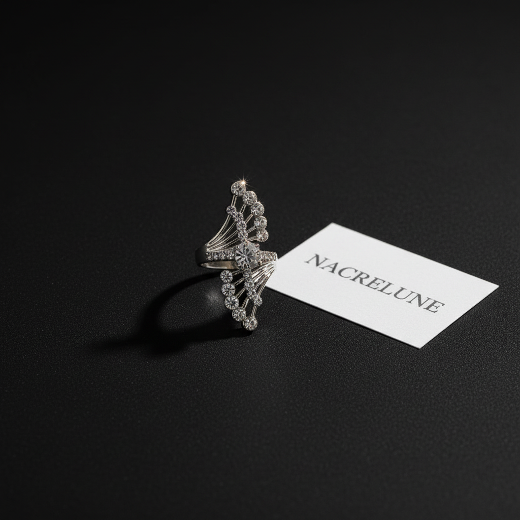 Bague fantaisie en strass 55 nacrelune.com Bague