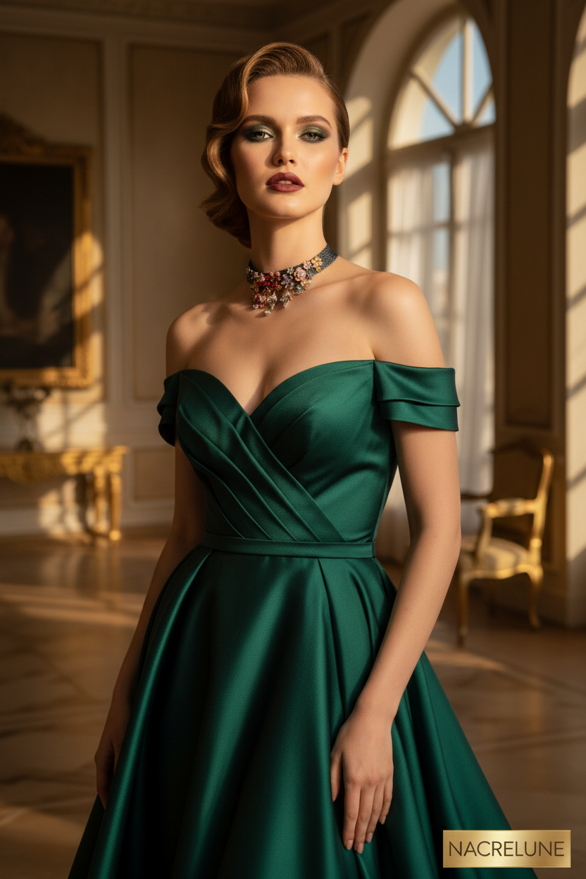 Collier en maille semi rigide avec fleurs et papillons nacrelune.com collier