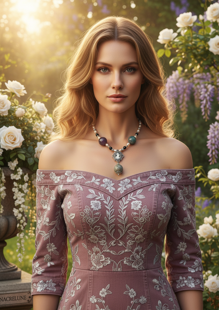 Collier Agates Indiennes Polies & Camée Métal | NACRELUNE nacrelune.com collier