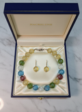 parure en perles de résine gravée nacrelune.com parure
