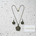 Parure fantaisie d'imitation marcassite nacrelune.com parure