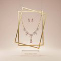 parure en zirconia imitation saphirs : choisissez votre couleur Rose nacrelune.com parure