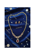 parure en zirconia imitation rubis nacrelune.com parure