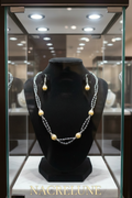 Parure Perles de Culture Irisées & Citrines Polies | Collier + Boucles – Nacrelune nacrelune.com parure