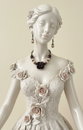 Parure Perles d'Agate Cornaline avec Fleur en Agate Sculptee - Ancrage & Vitalite Naturelle | NACRELUNE NACRELUNE parure
