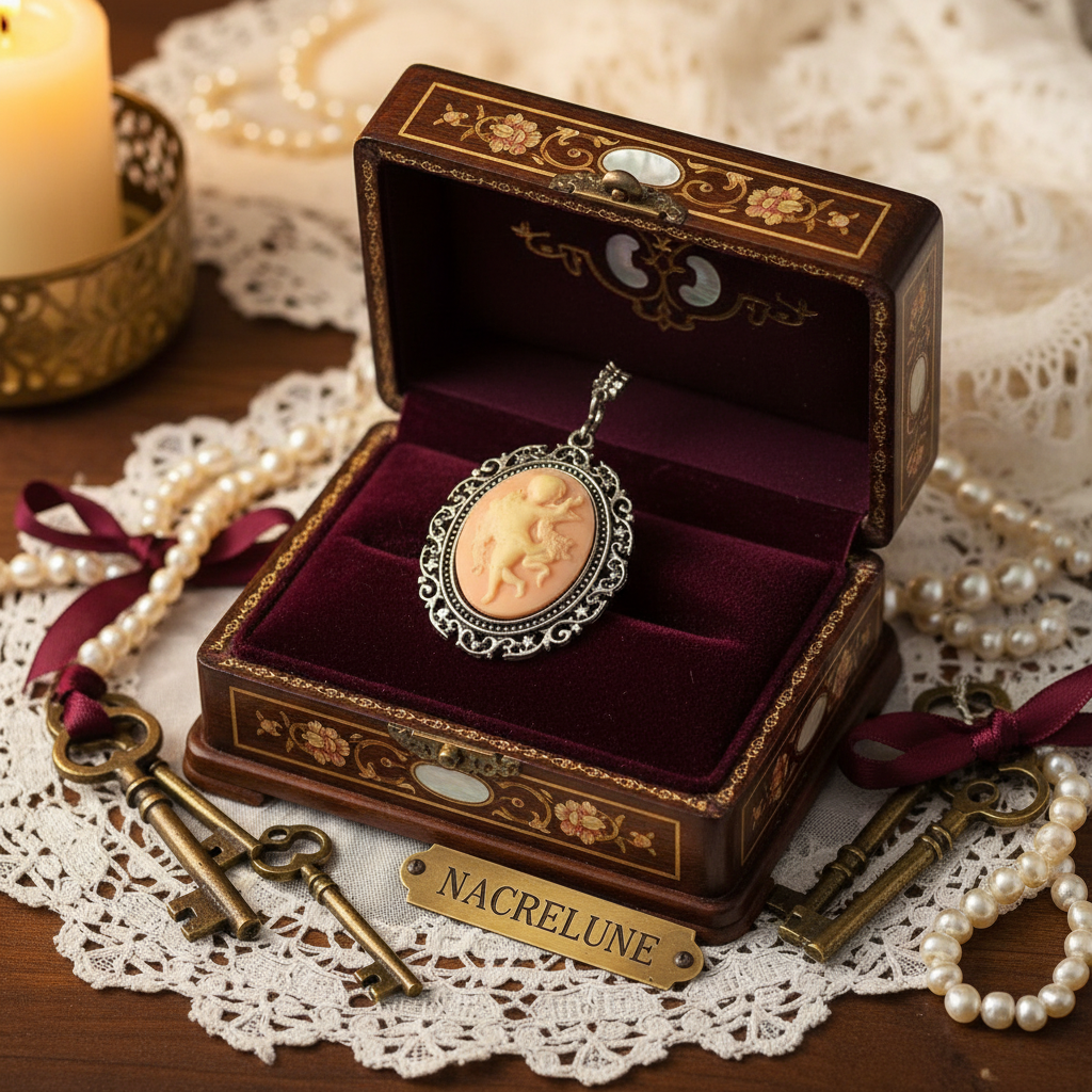 Grand pendentif camée ange en resine : couleur à choisir Orange nacrelune.com pendentif