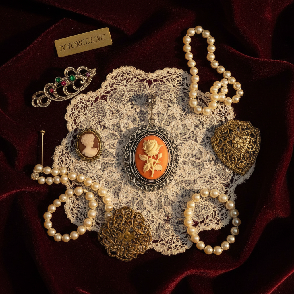 Grand pendentif camée en résine avec rose blanche : couleur à choisir Orange nacrelune.com pendentif