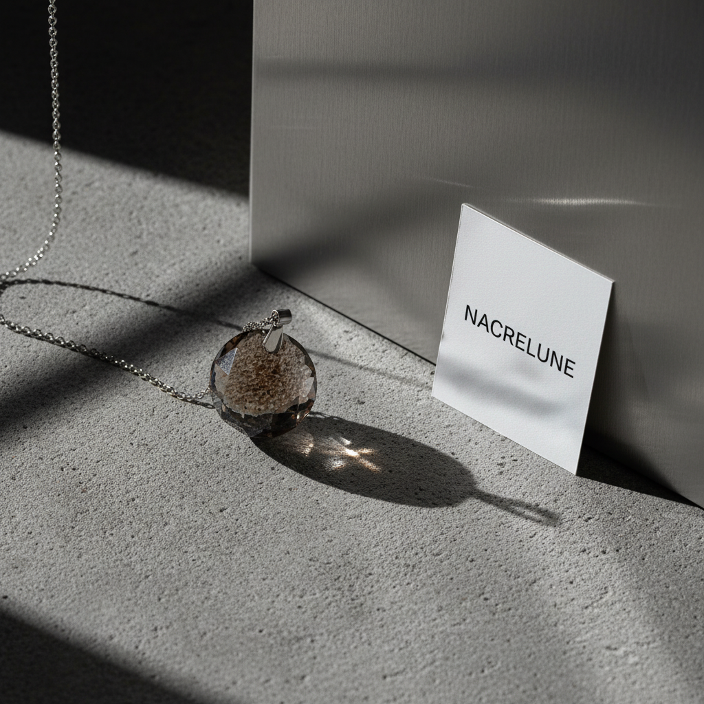 Pendentif Cristal - Choisissez Votre Couleur - Bijou Personnalisable nacrelune.com pendentif