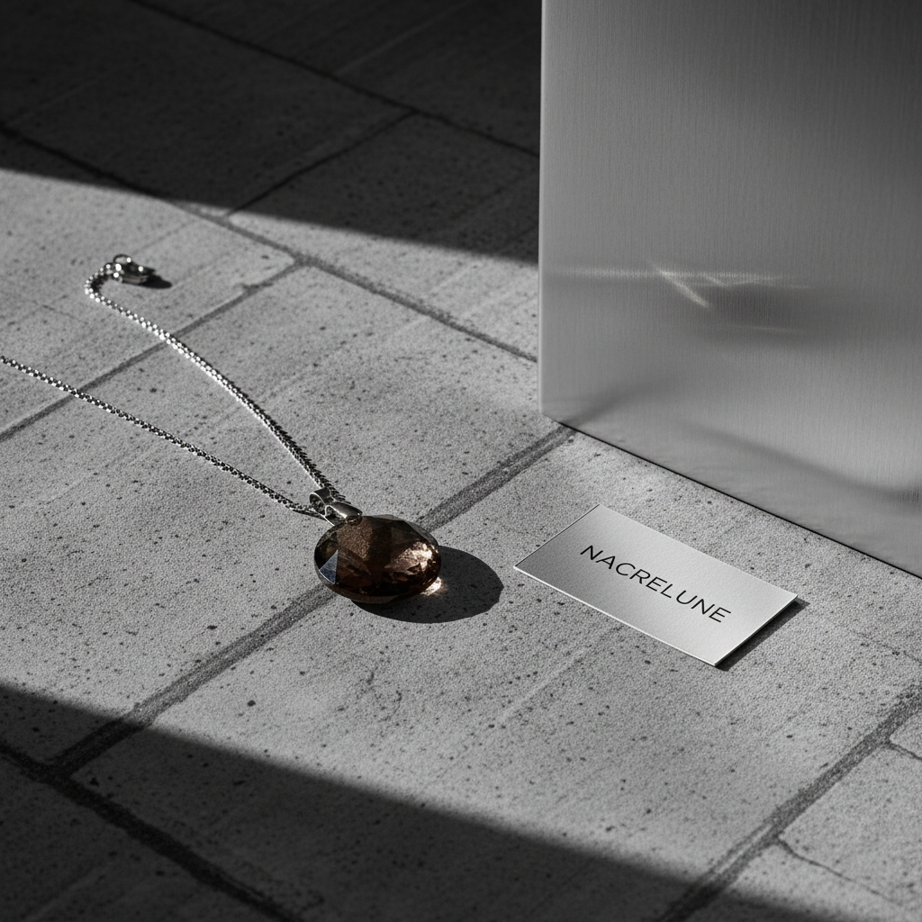 Pendentif Cristal - Choisissez Votre Couleur - Bijou Personnalisable nacrelune.com pendentif