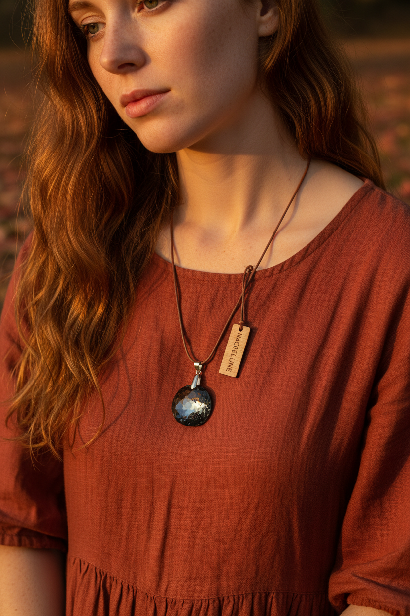 Pendentif Cristal - Choisissez Votre Couleur - Bijou Personnalisable nacrelune.com pendentif