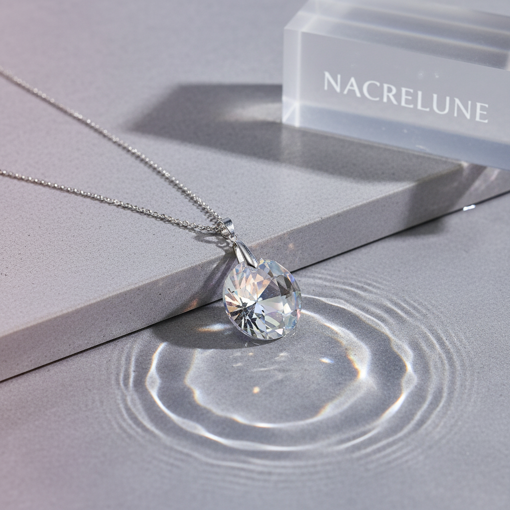 Pendentif Cristal Multicolore - Choisissez Votre Nuance - Bijou Arc-en-Ciel nacrelune.com pendentif