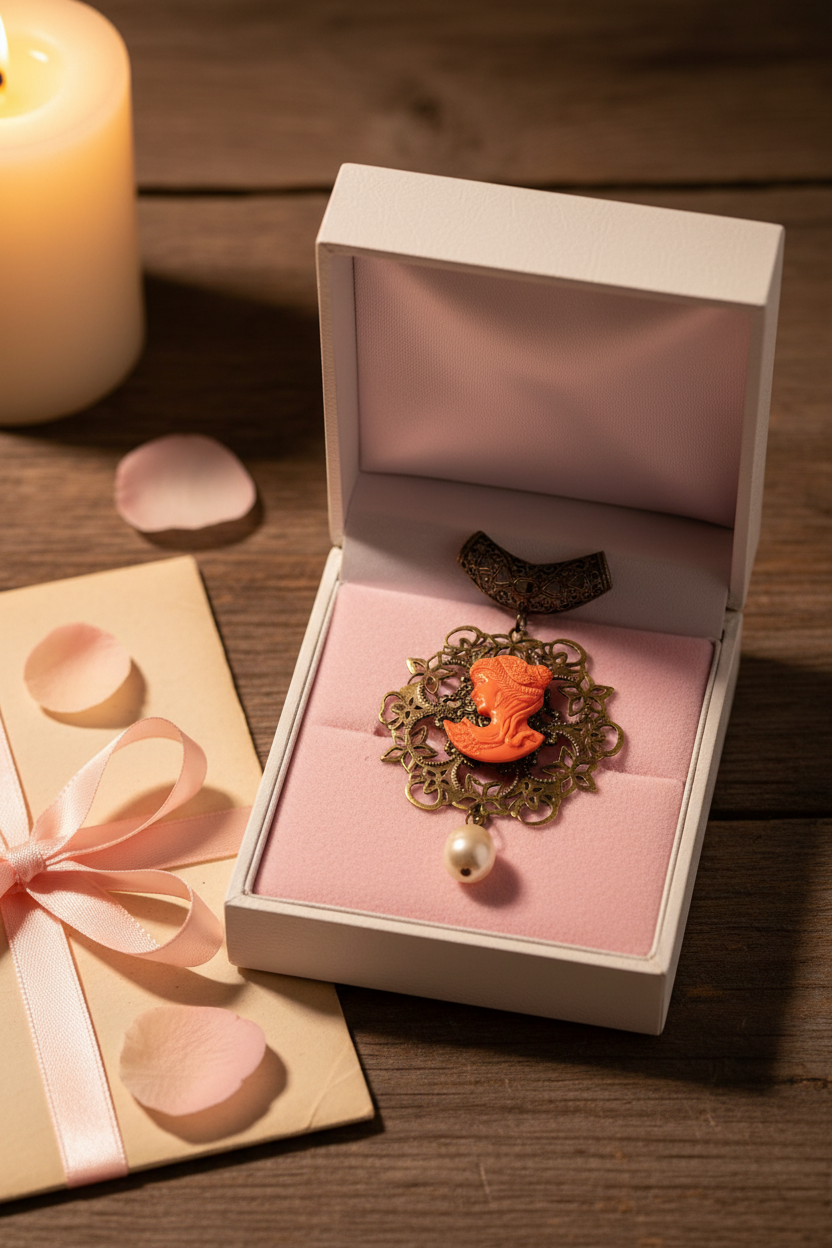 Pendentif en resine avec perle de culture nacrelune.com pendentif