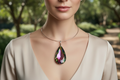 Grand pendentif strass couleur mystique nacrelune.com pendentif