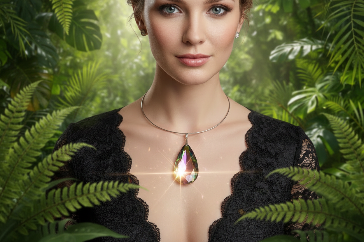 Grand pendentif strass couleur mystique nacrelune.com pendentif